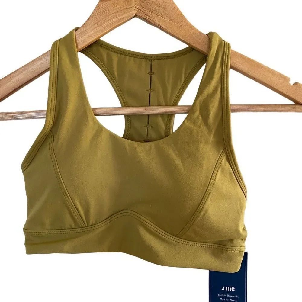 NEW J. Ing Bold Romanic Beyond Trend Green Sports Bra XS